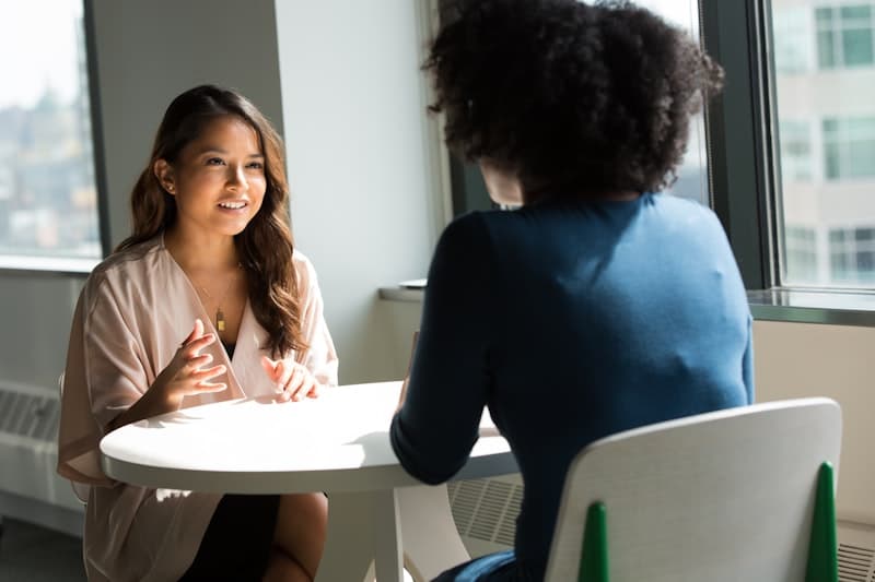One-on-one consultation between a funding advisor and business owner